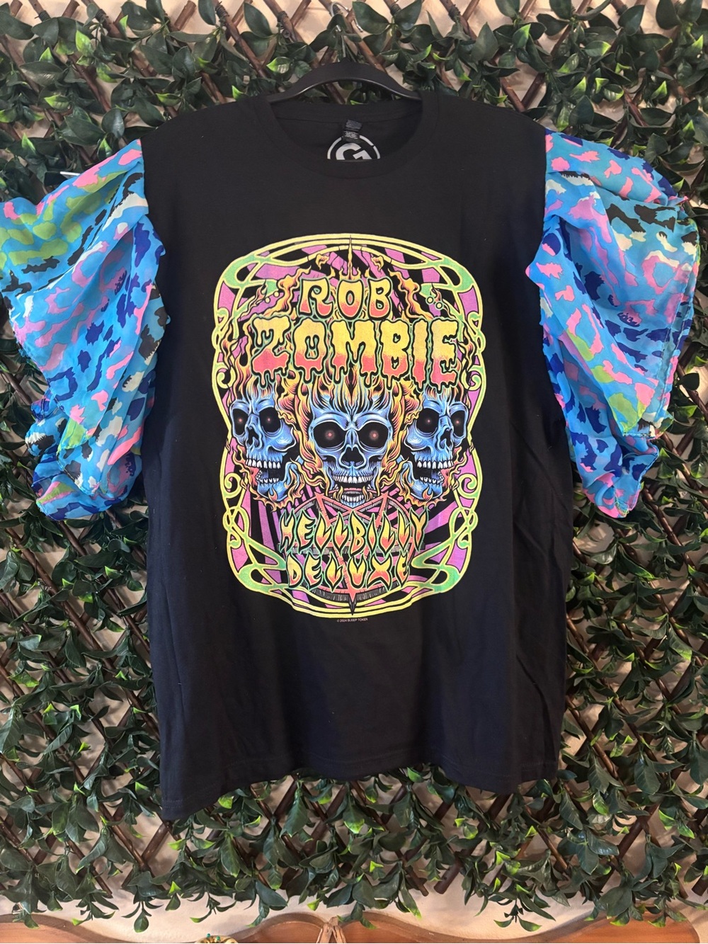 UPCYCLED one of a kind, ROB ZOMBIE Band Music T Shirt